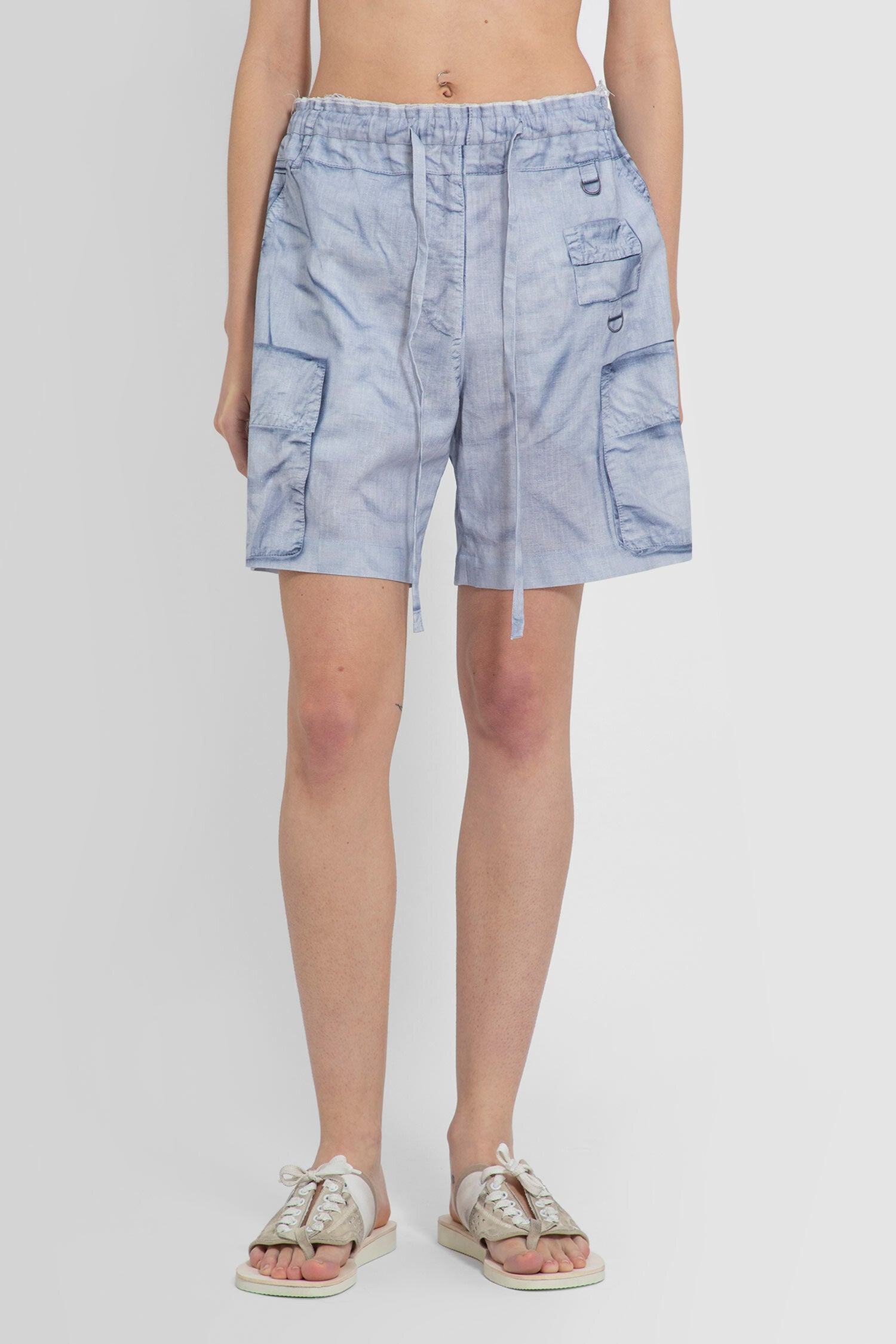 ACNE STUDIOS WOMAN BLUE SHORTS