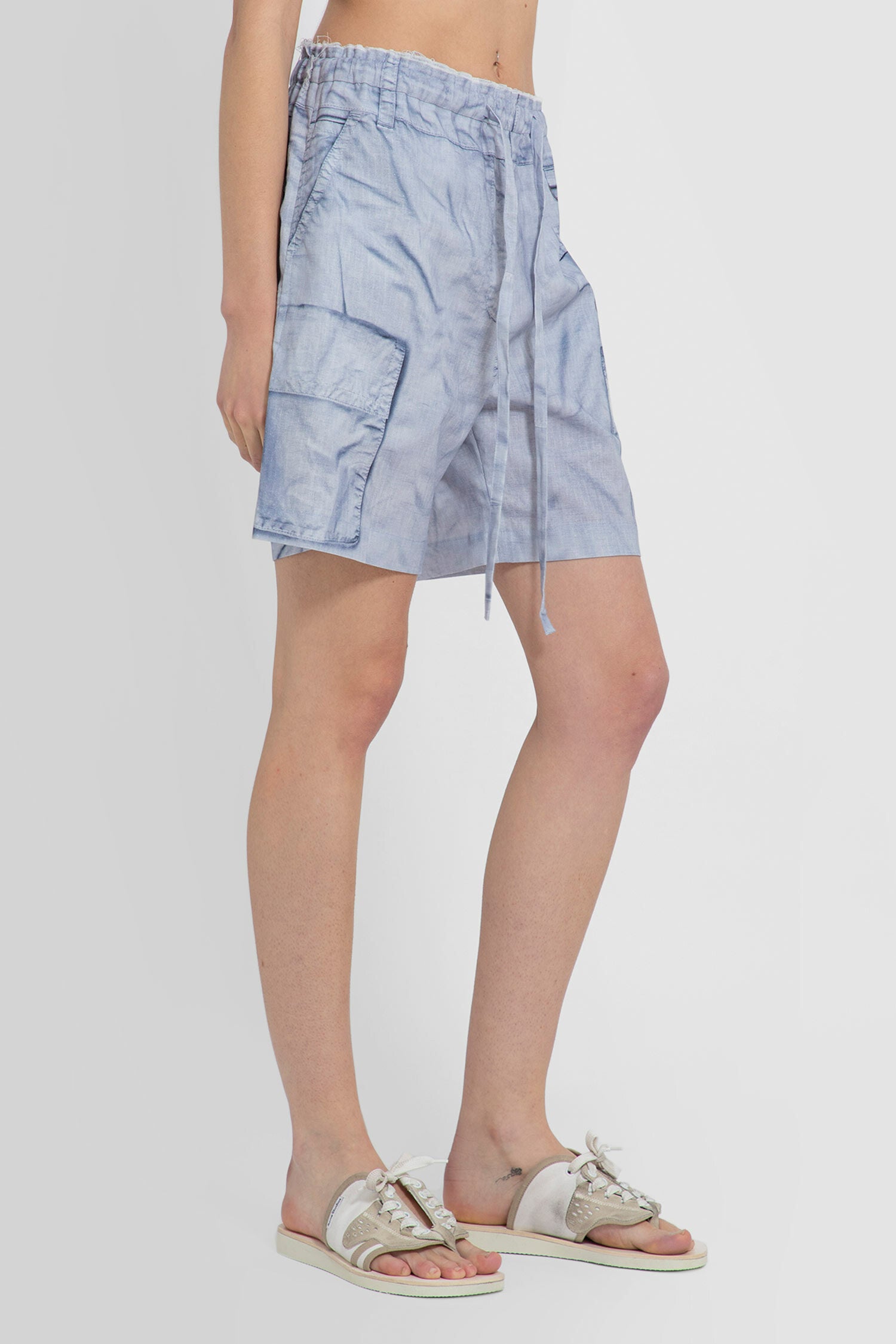 ACNE STUDIOS WOMAN BLUE SHORTS