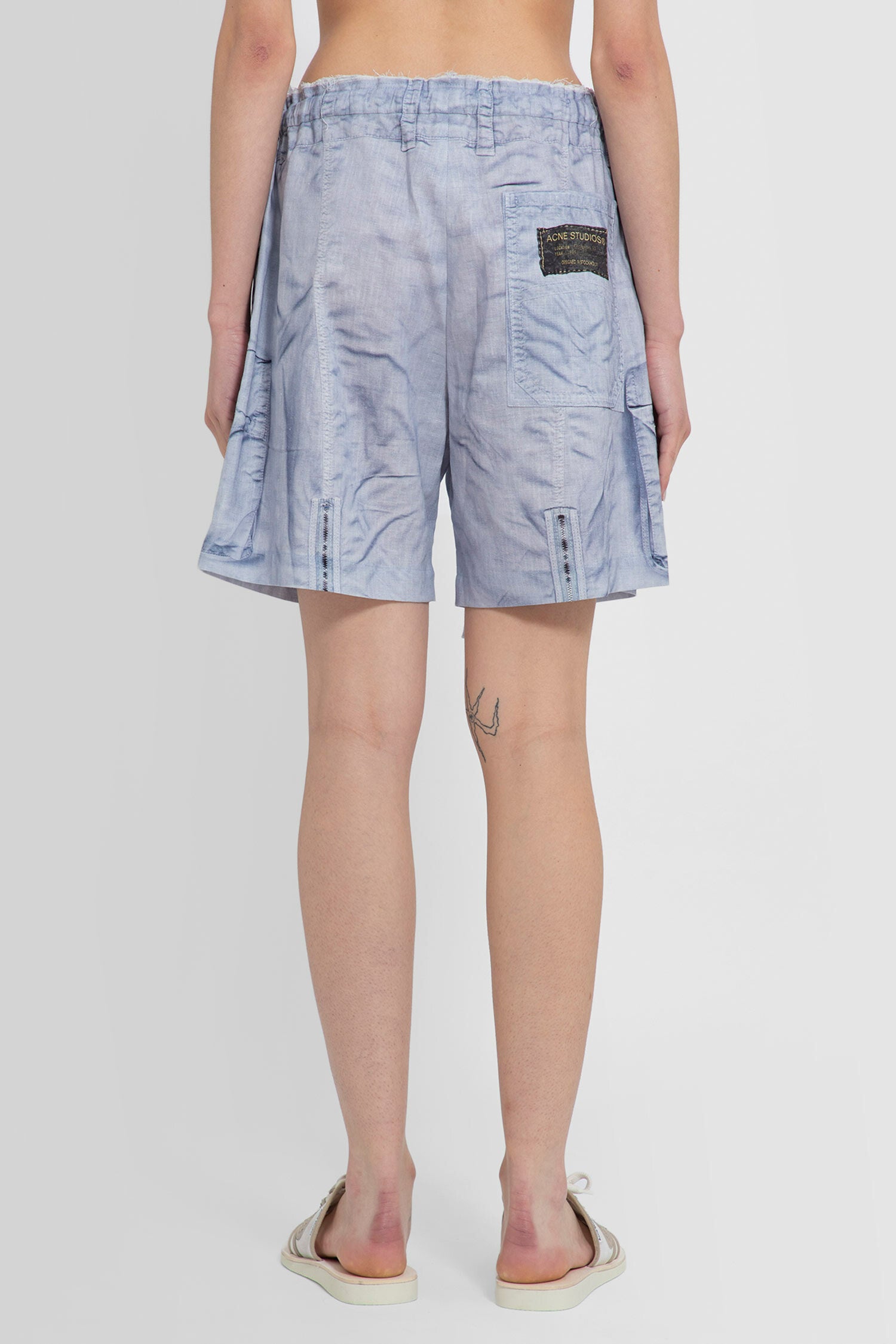 ACNE STUDIOS WOMAN BLUE SHORTS