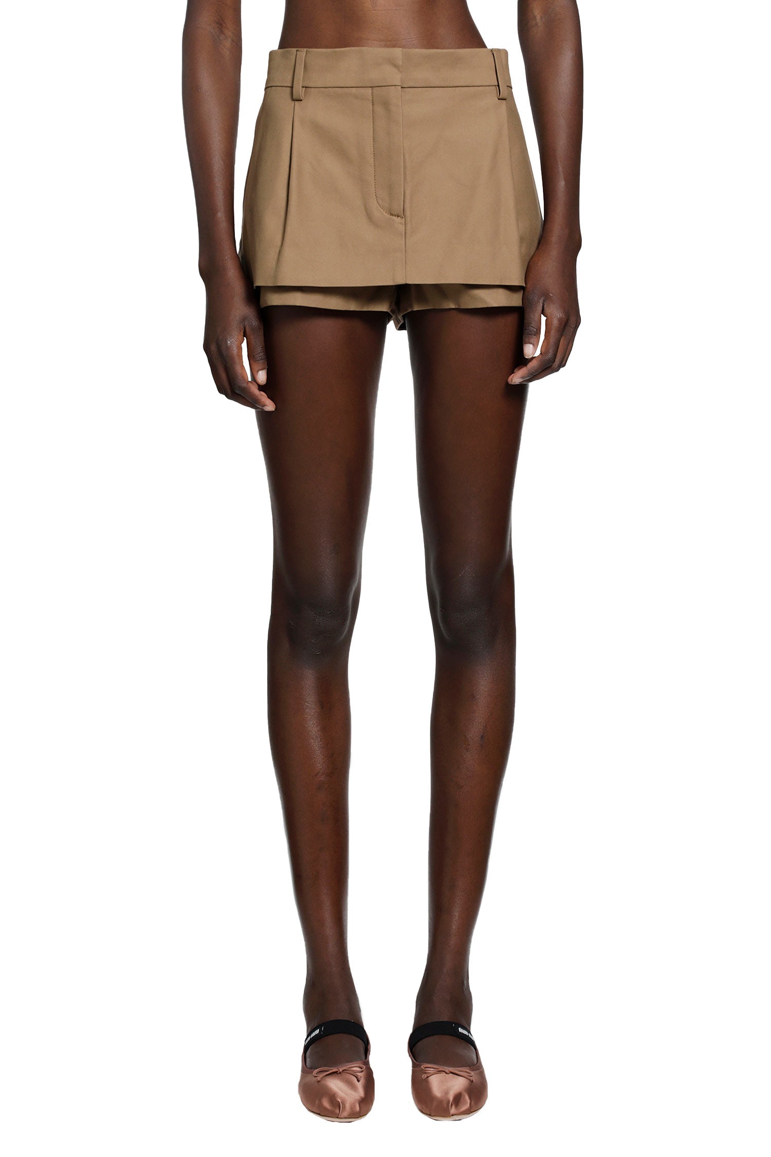 ACNE STUDIOS Layered Satin Mini Skirt woman