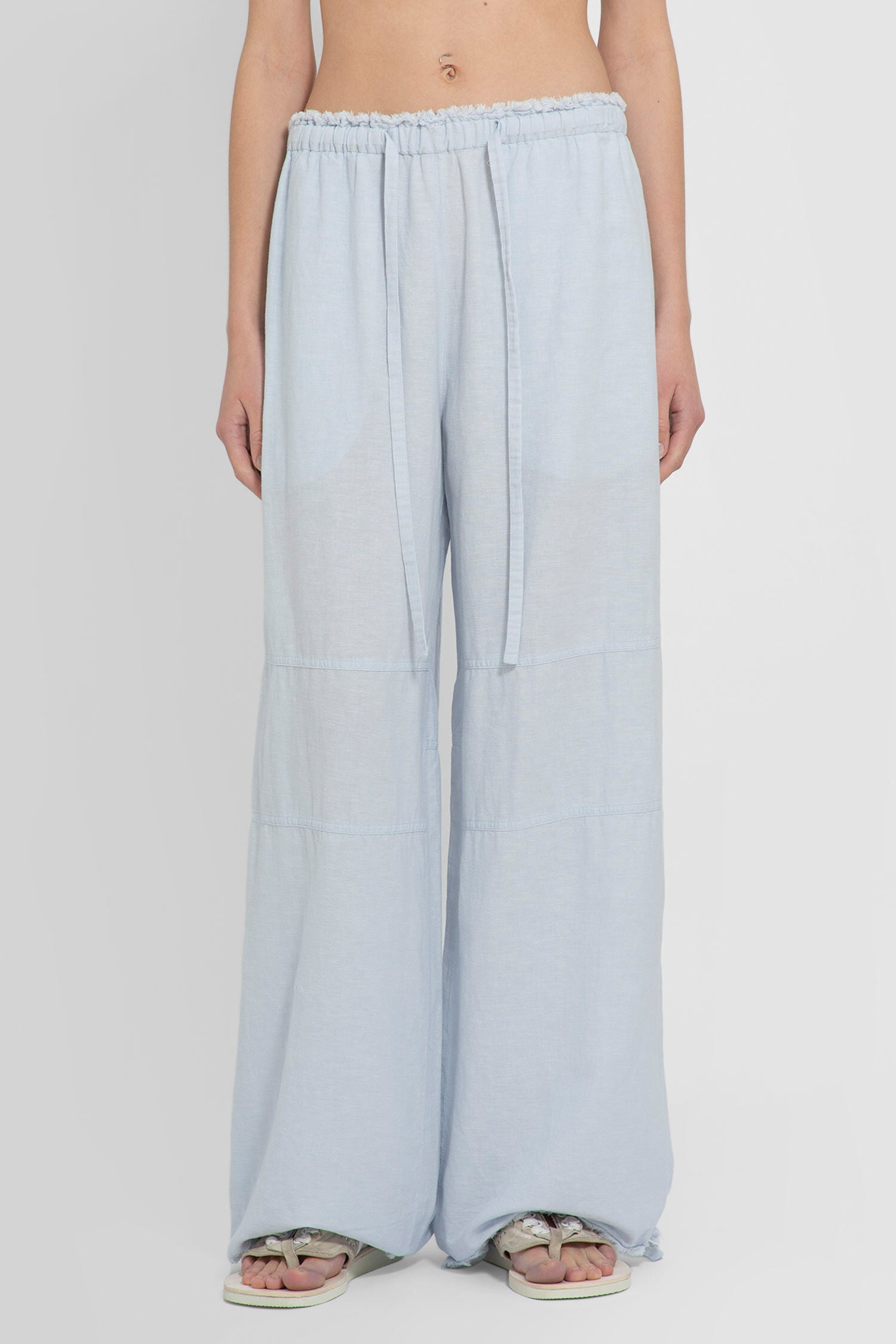 ACNE STUDIOS WOMAN BLUE TROUSERS