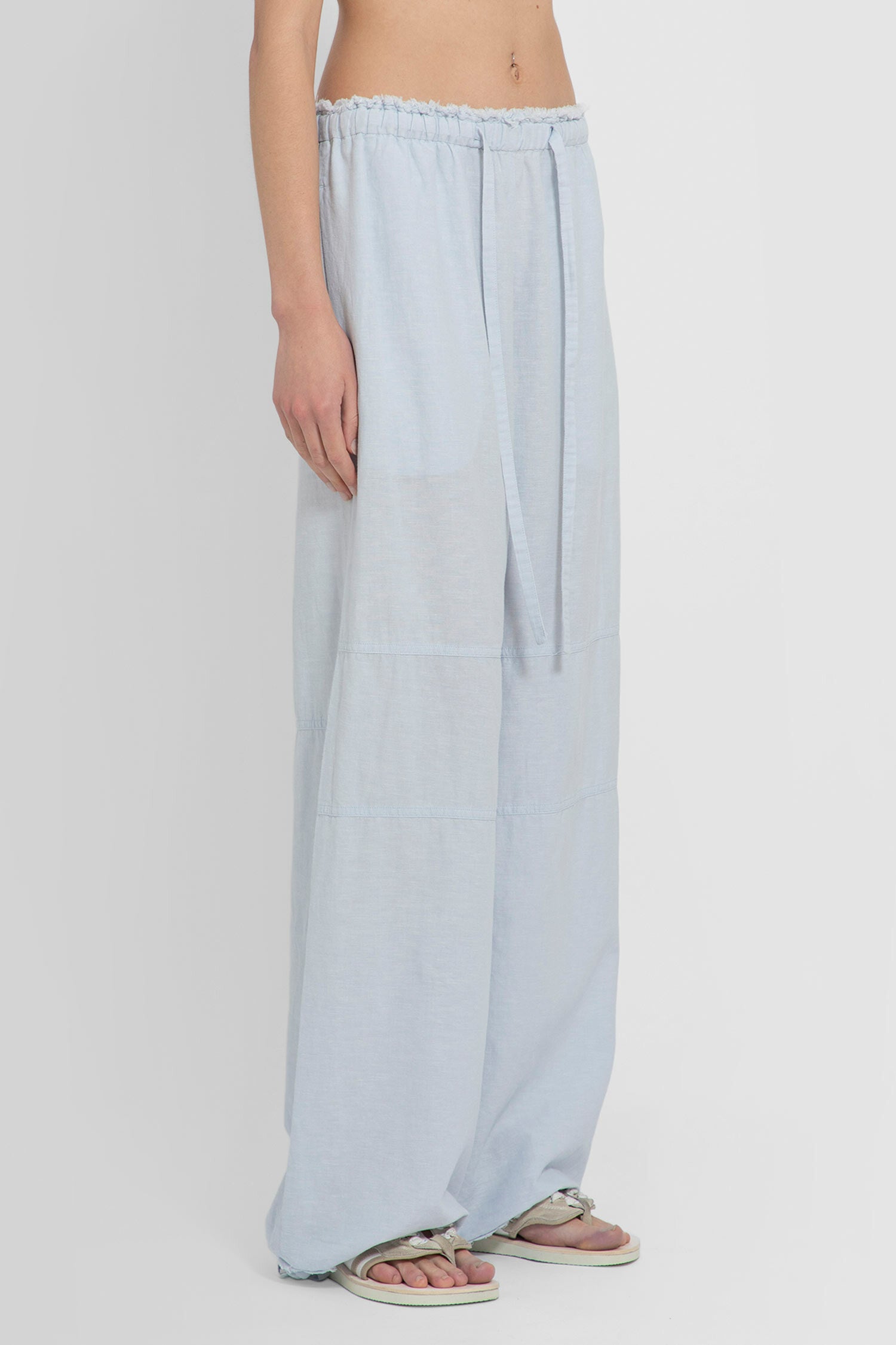 ACNE STUDIOS WOMAN BLUE TROUSERS