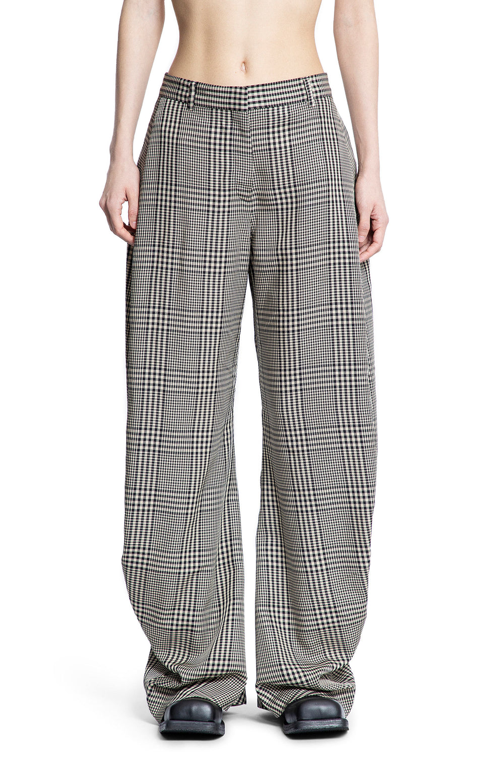 ACNE STUDIOS WOMAN BROWN TROUSERS