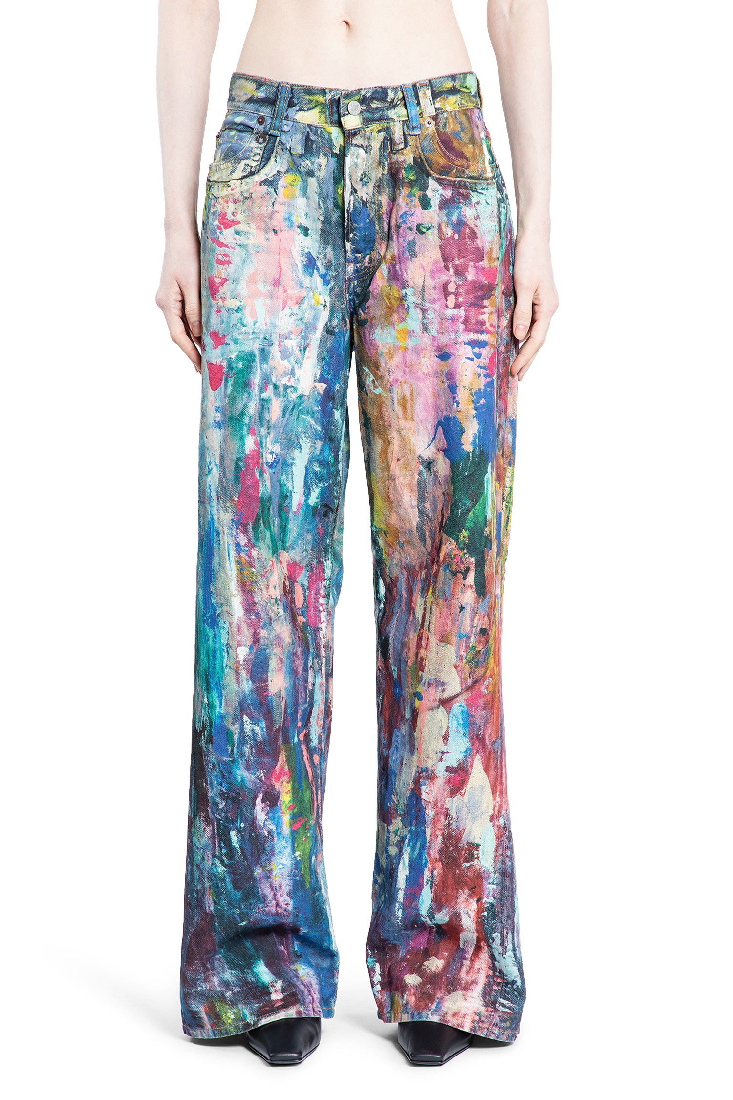 ACNE STUDIOS WOMAN MULTICOLOR JEANS