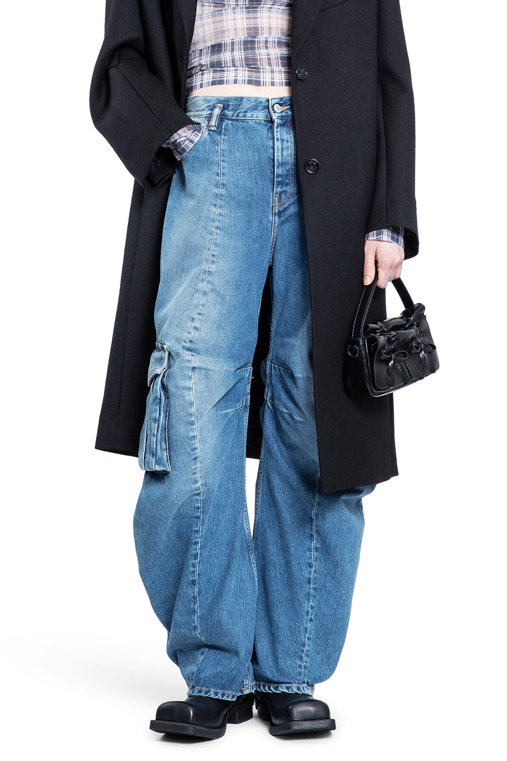 ACNE STUDIOS WOMAN BLUE JEANS