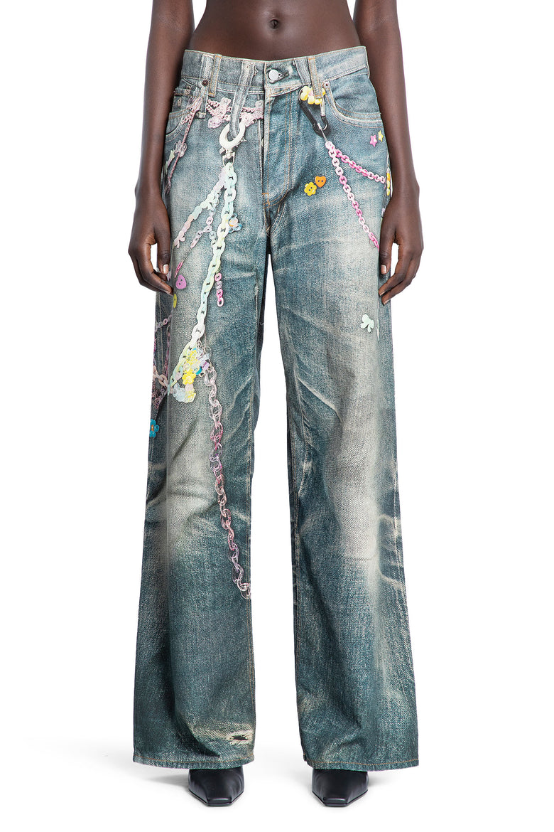 ACNE STUDIOS WOMAN BLUE JEANS