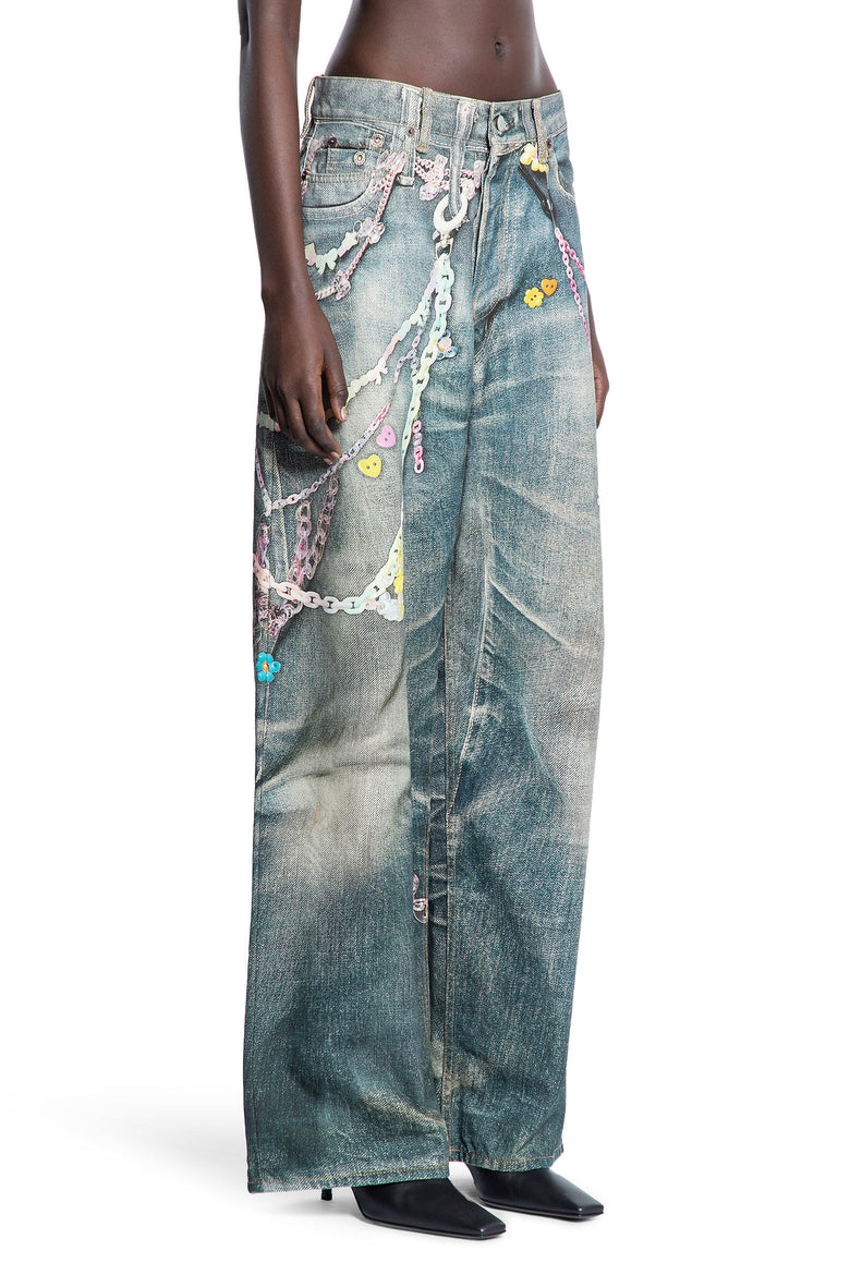 ACNE STUDIOS WOMAN BLUE JEANS