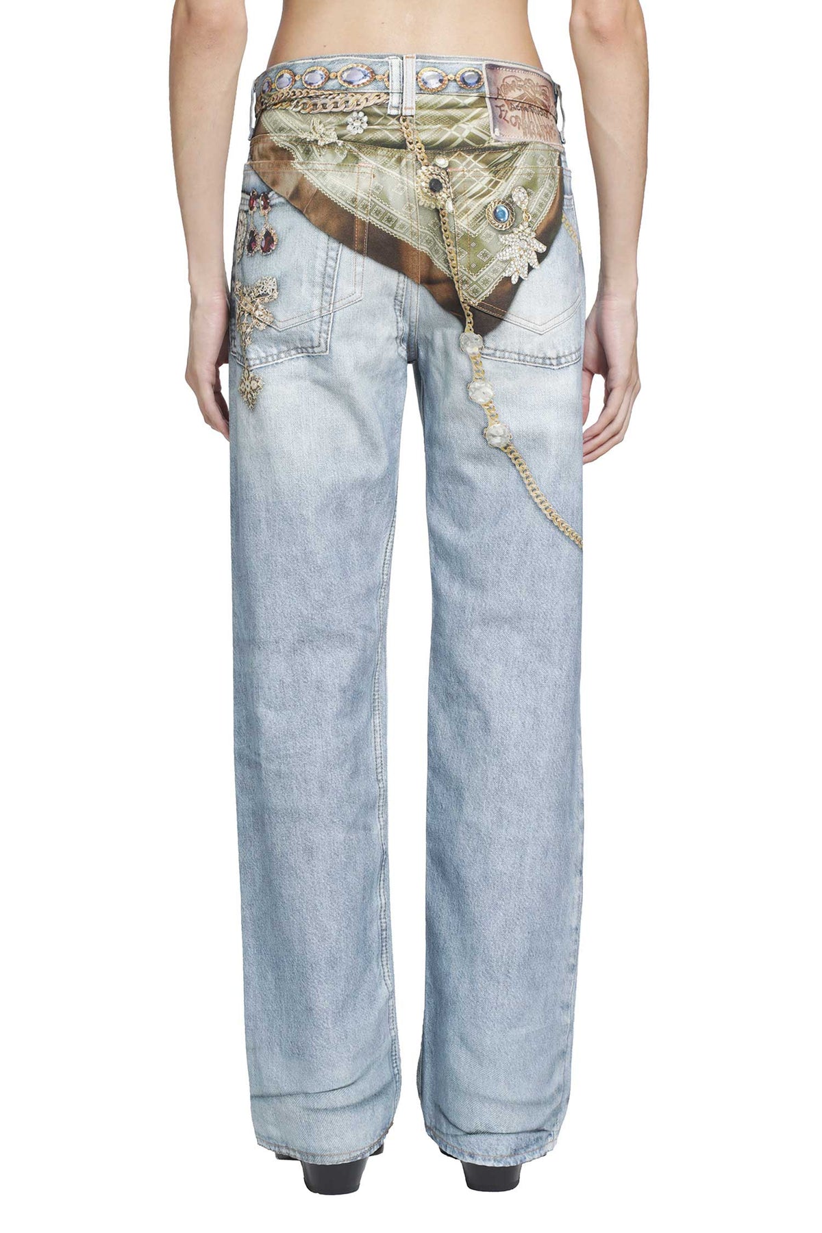 ACNE STUDIOS Trompe-L'Oeil Jeans woman