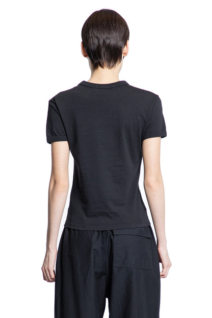 ACNE STUDIOS WOMAN BLACK T-SHIRTS & TANK TOPS