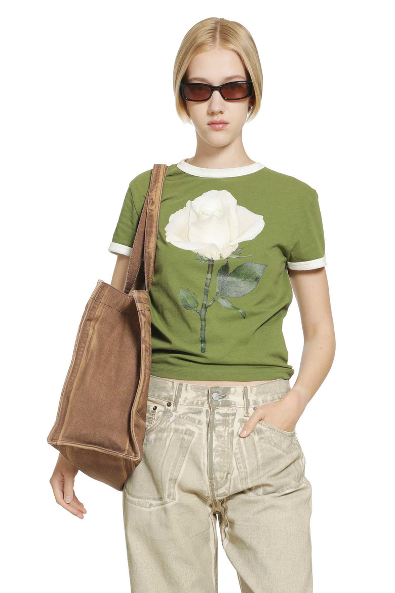ACNE STUDIOS Rose Graphic T-Shirt woman