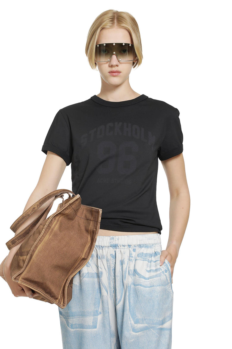 ACNE STUDIOS Printed Jersey T-shirt woman