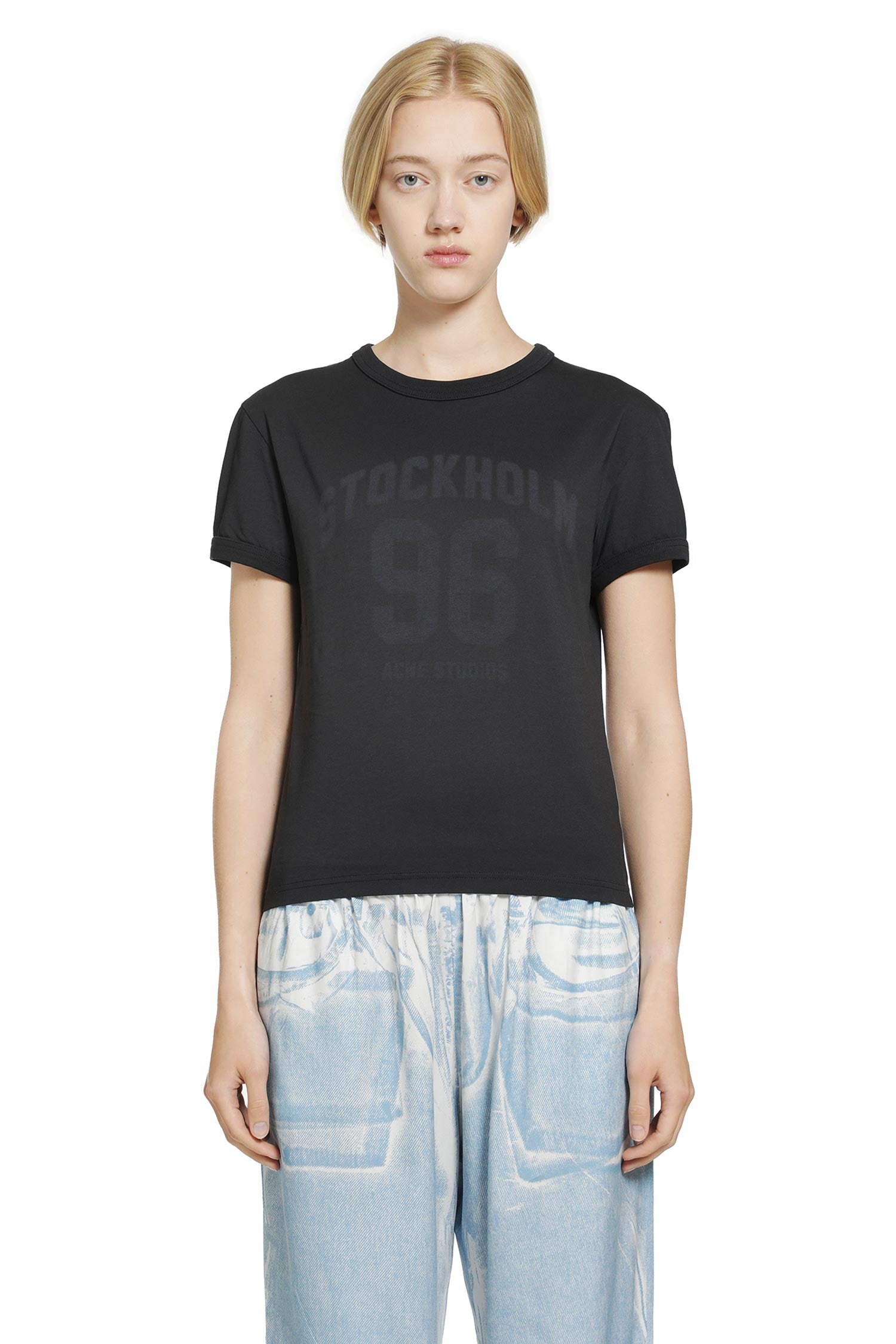 ACNE STUDIOS Printed Jersey T-shirt woman
