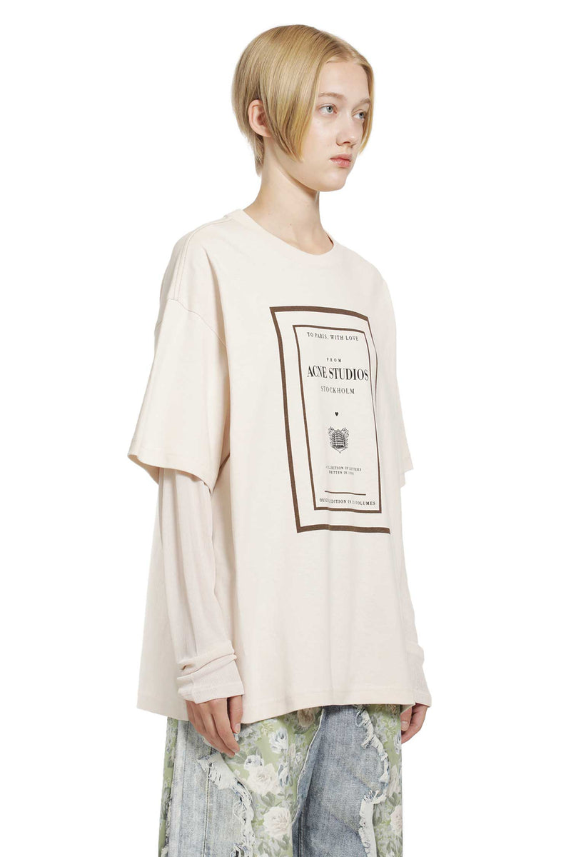 ACNE STUDIOS Layered Graphic T-Shirt woman