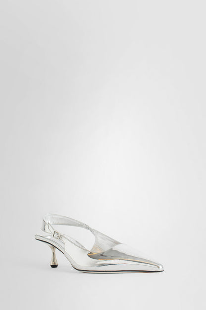 JIMMY CHOO WOMAN SILVER PUMPS