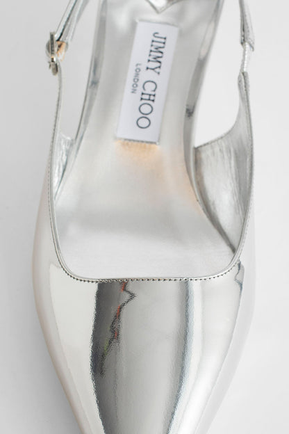 JIMMY CHOO WOMAN SILVER PUMPS