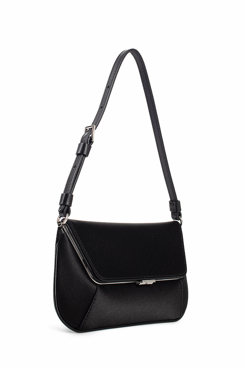 AMINA MUADDI WOMAN BLACK SHOULDER BAGS