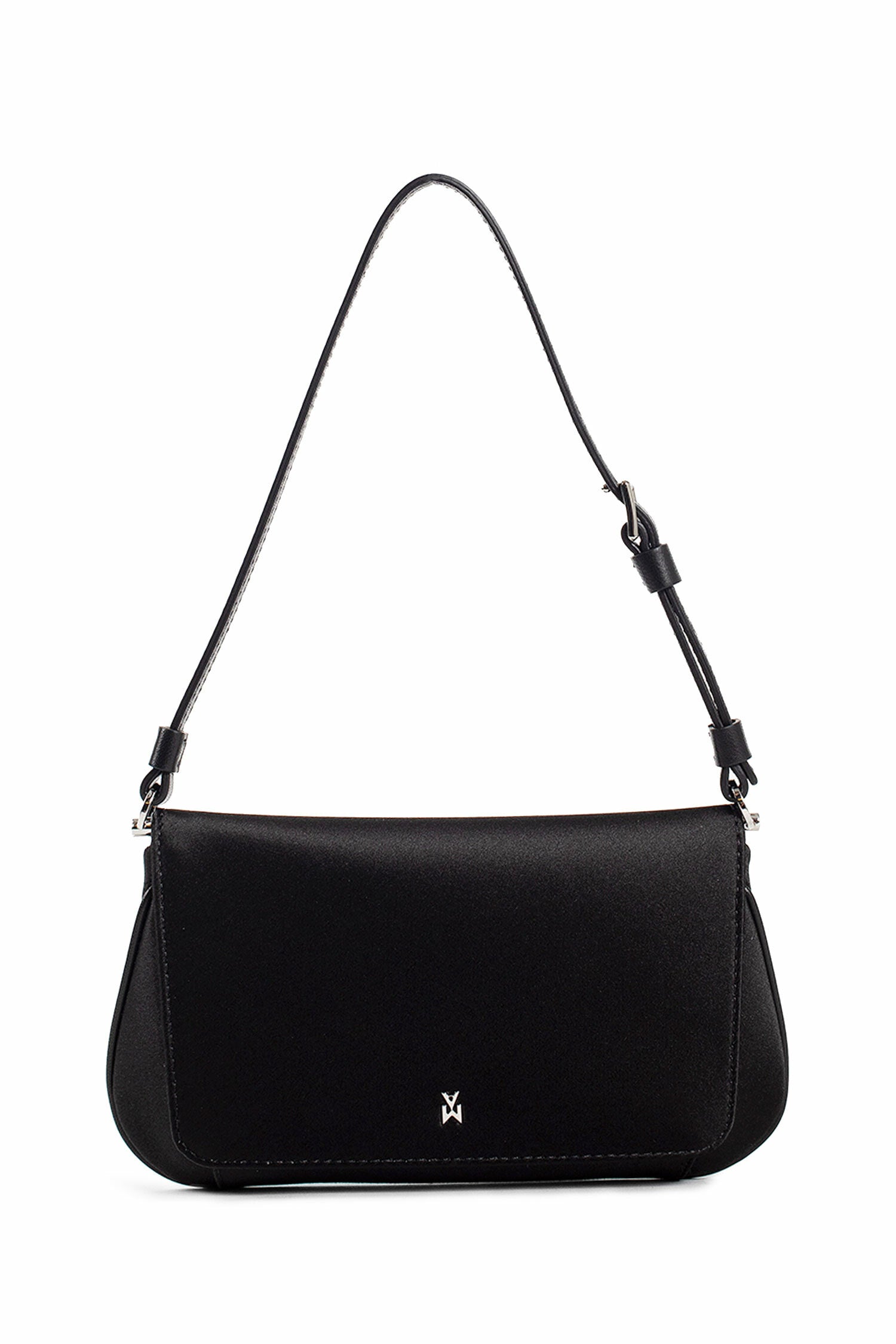 AMINA MUADDI WOMAN BLACK SHOULDER BAGS