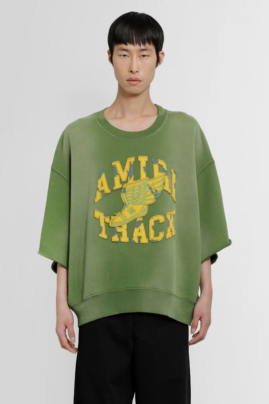 AMIRI MAN GREEN SWEATSHIRTS