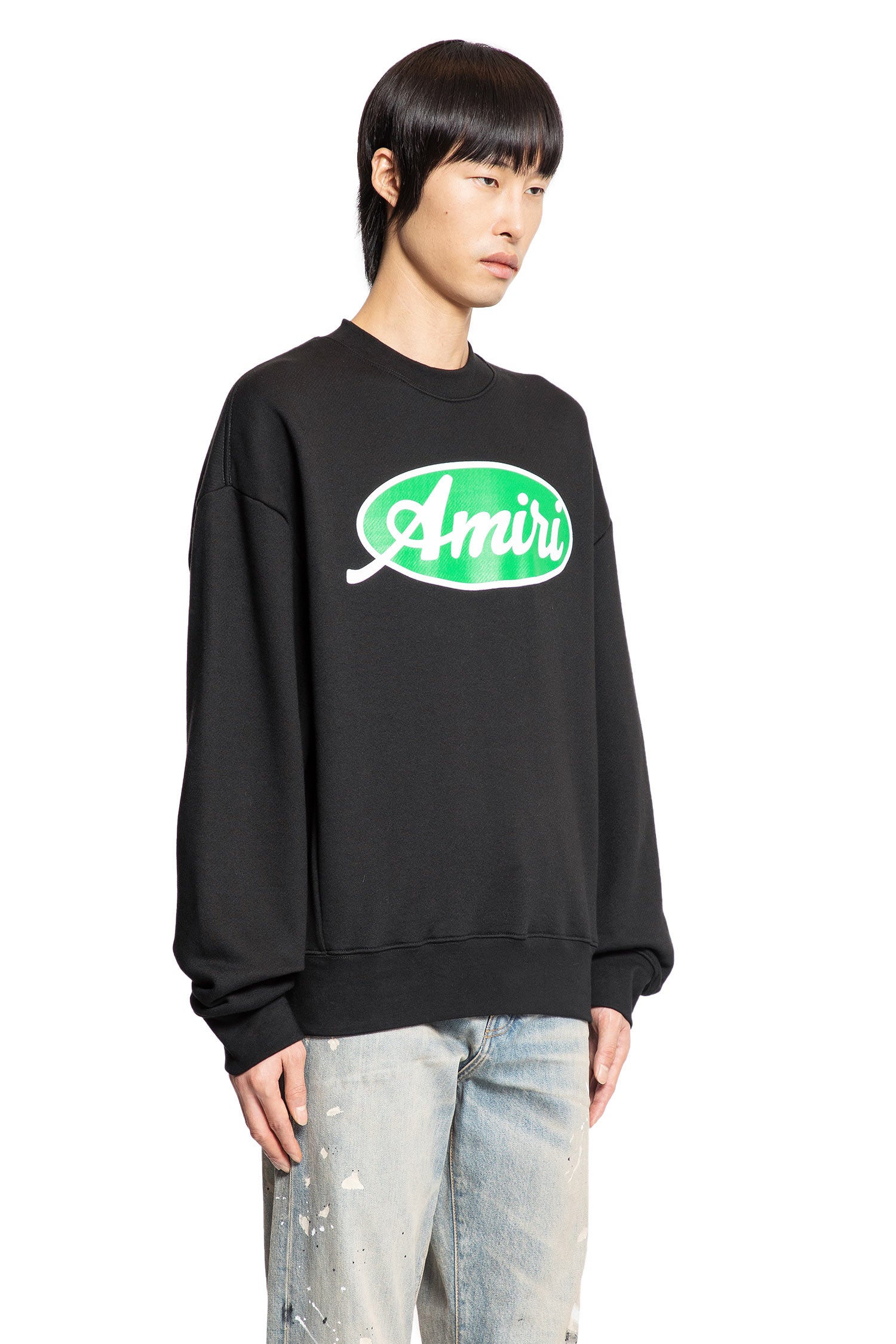 AMIRI MAN BLACK SWEATSHIRTS