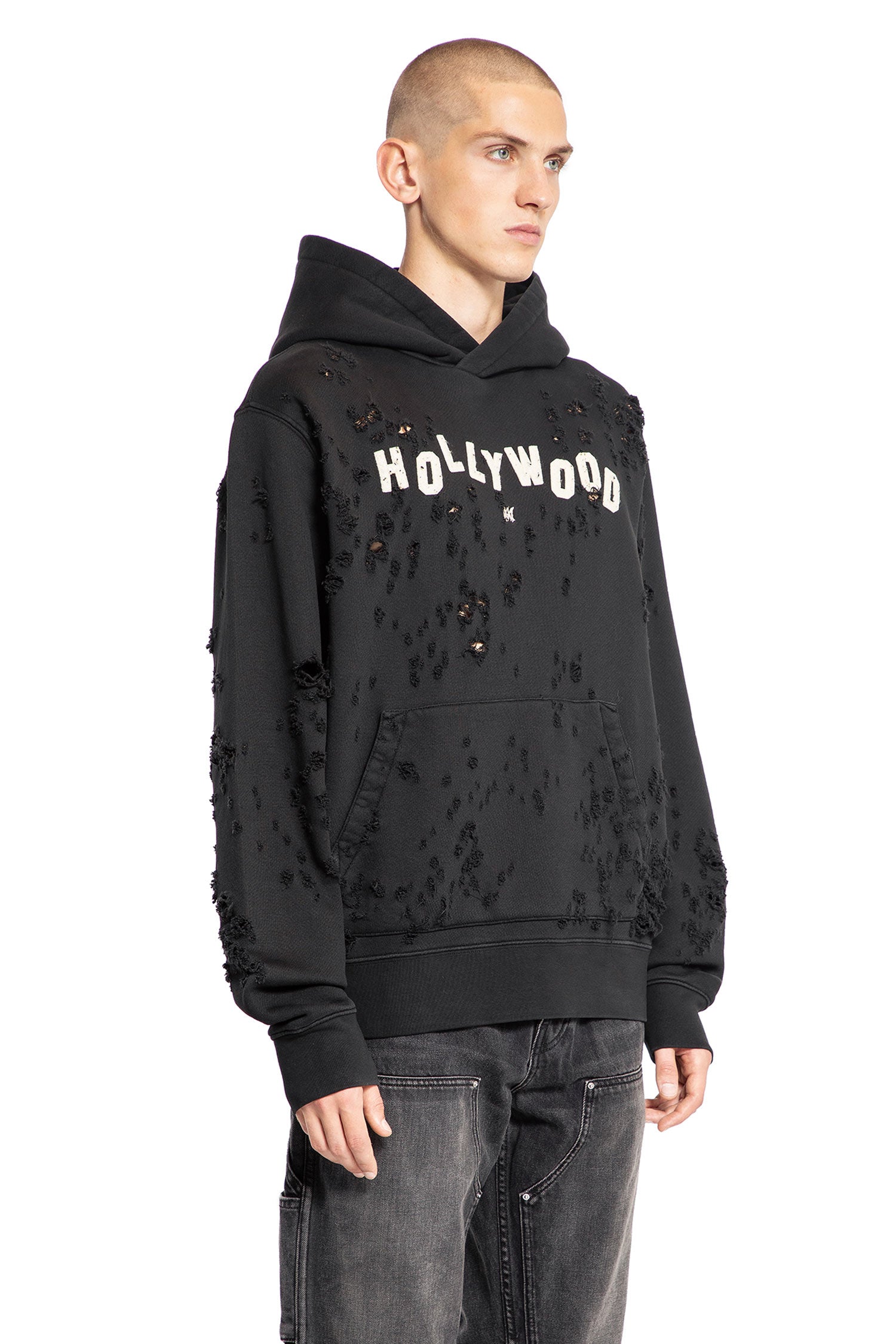 AMIRI MAN BLACK SWEATSHIRTS