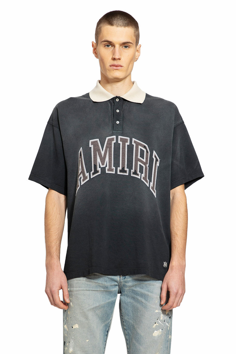 AMIRI MAN BLACK T-SHIRTS & TANK TOPS