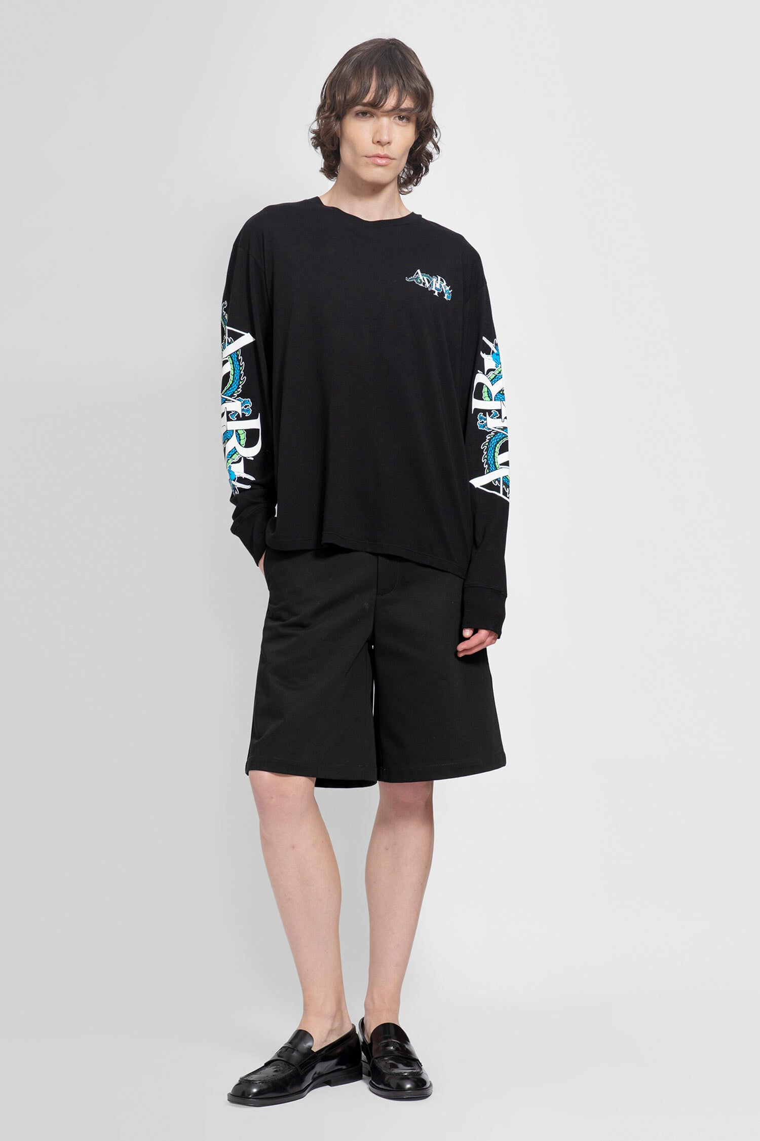 AMIRI MAN BLACK T-SHIRTS