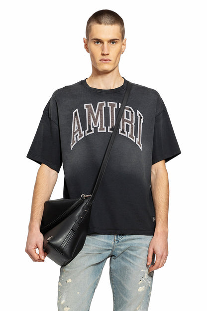 AMIRI MAN BLACK T-SHIRTS & TANK TOPS