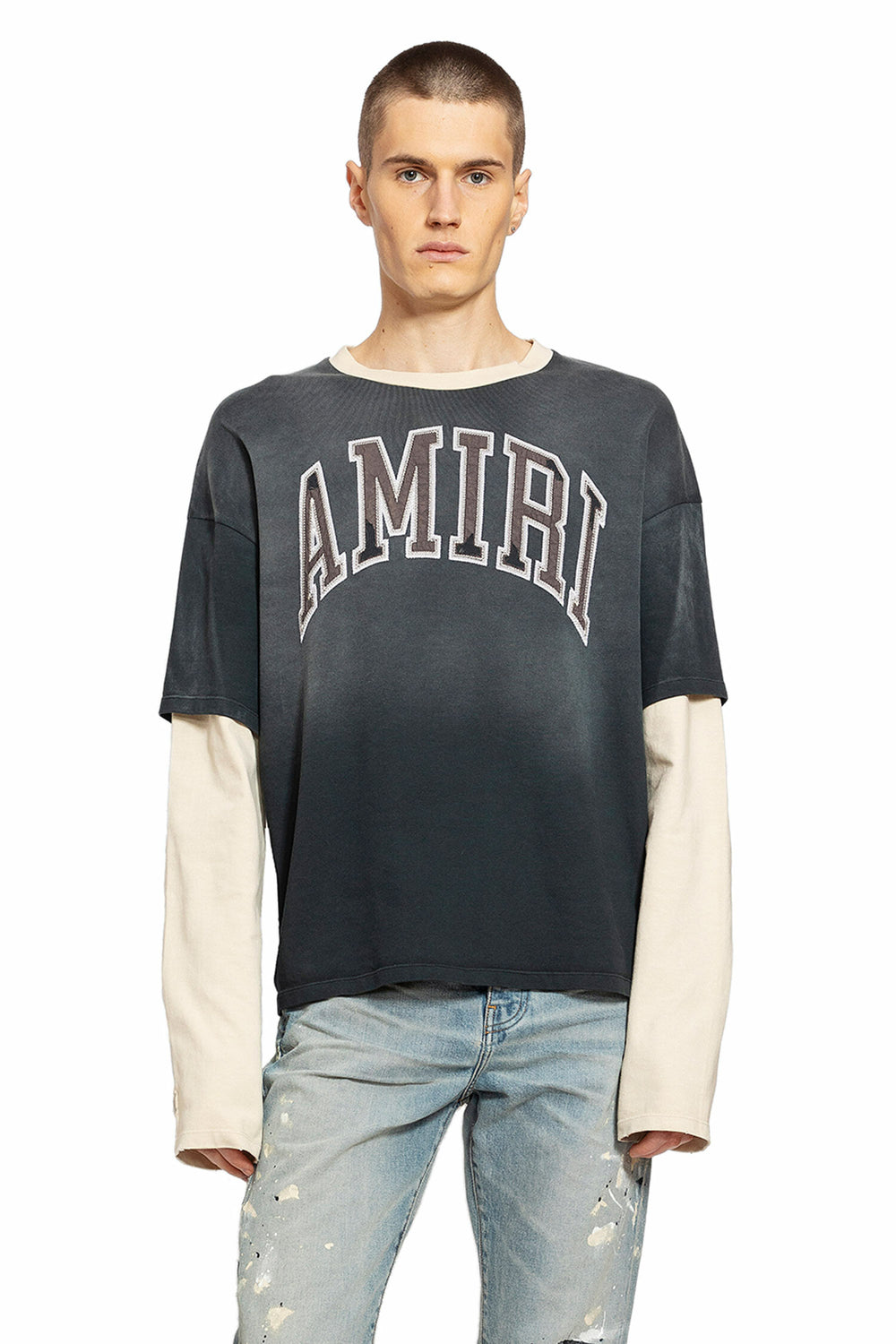 AMIRI MAN BLACK T-SHIRTS & TANK TOPS