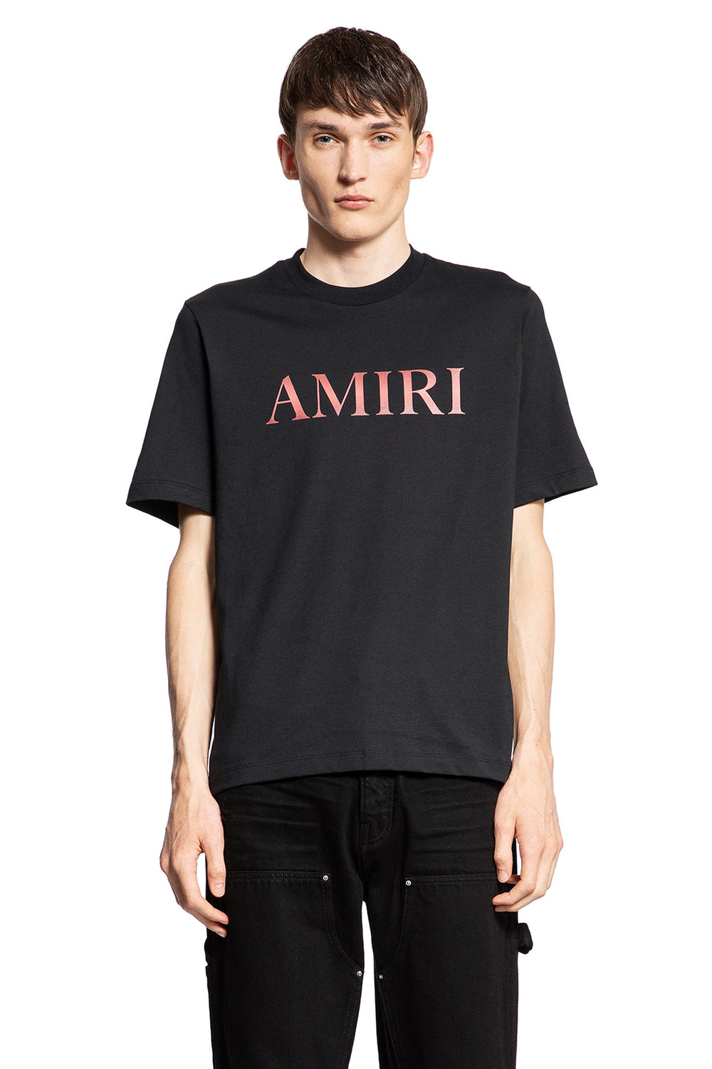 AMIRI MAN BLACK T-SHIRTS & TANK TOPS