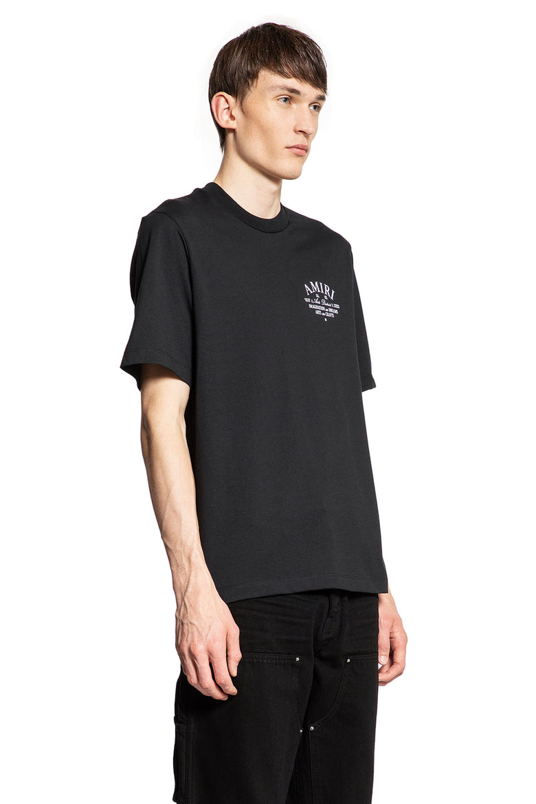 AMIRI MAN BLACK T-SHIRTS & TANK TOPS