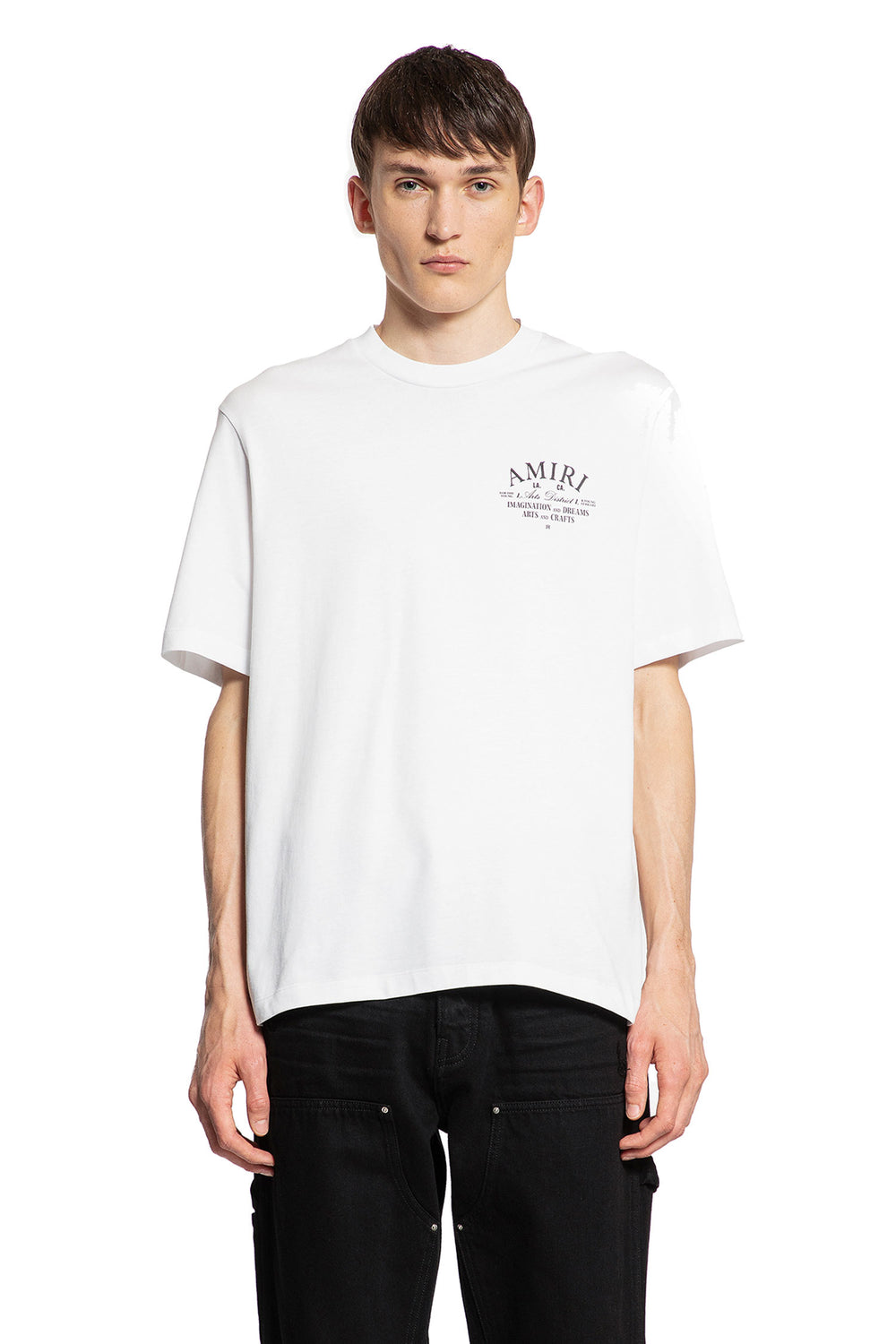 AMIRI MAN WHITE T-SHIRTS & TANK TOPS