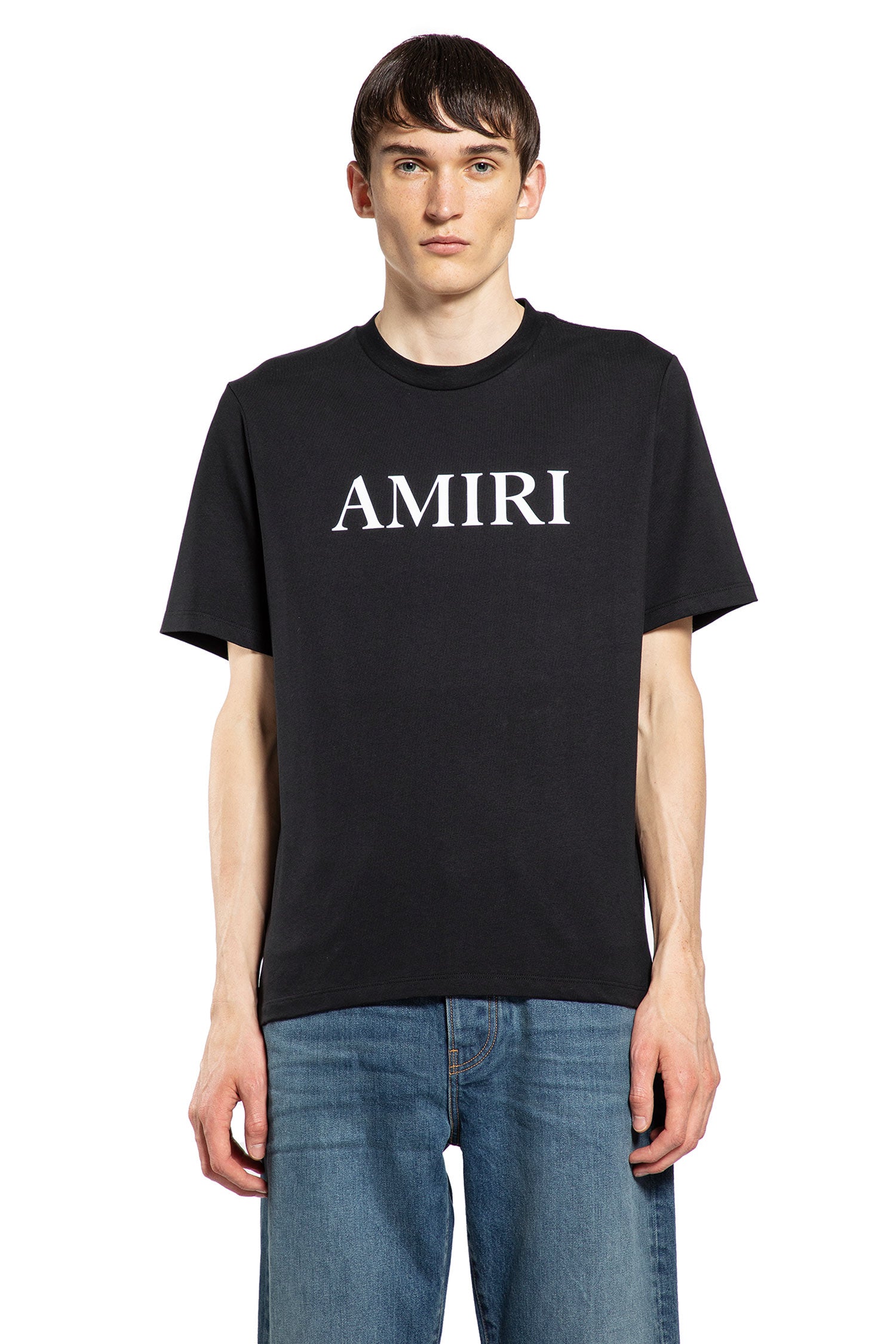 AMIRI MAN BLACK T-SHIRTS & TANK TOPS