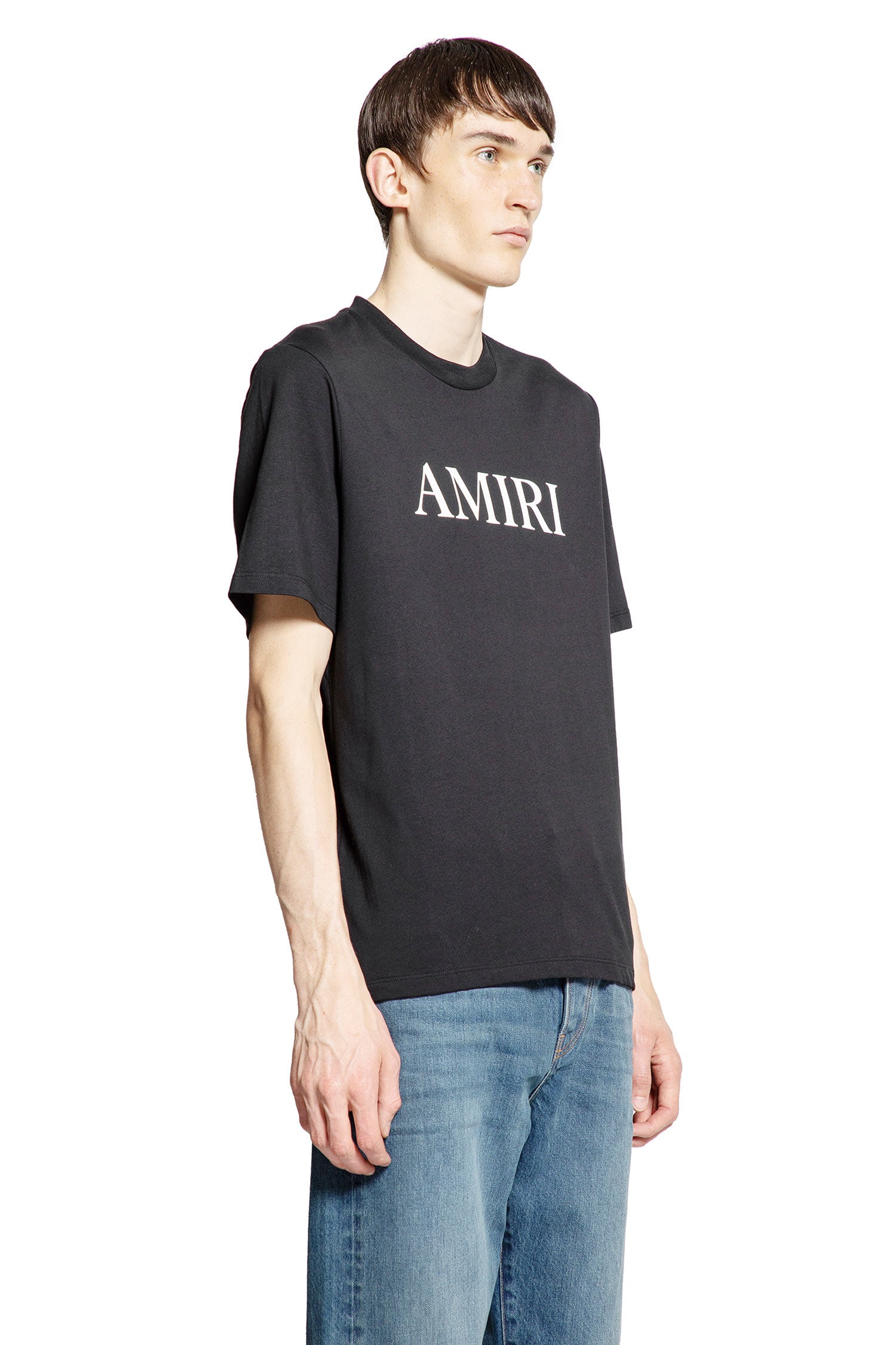 AMIRI MAN BLACK T-SHIRTS & TANK TOPS