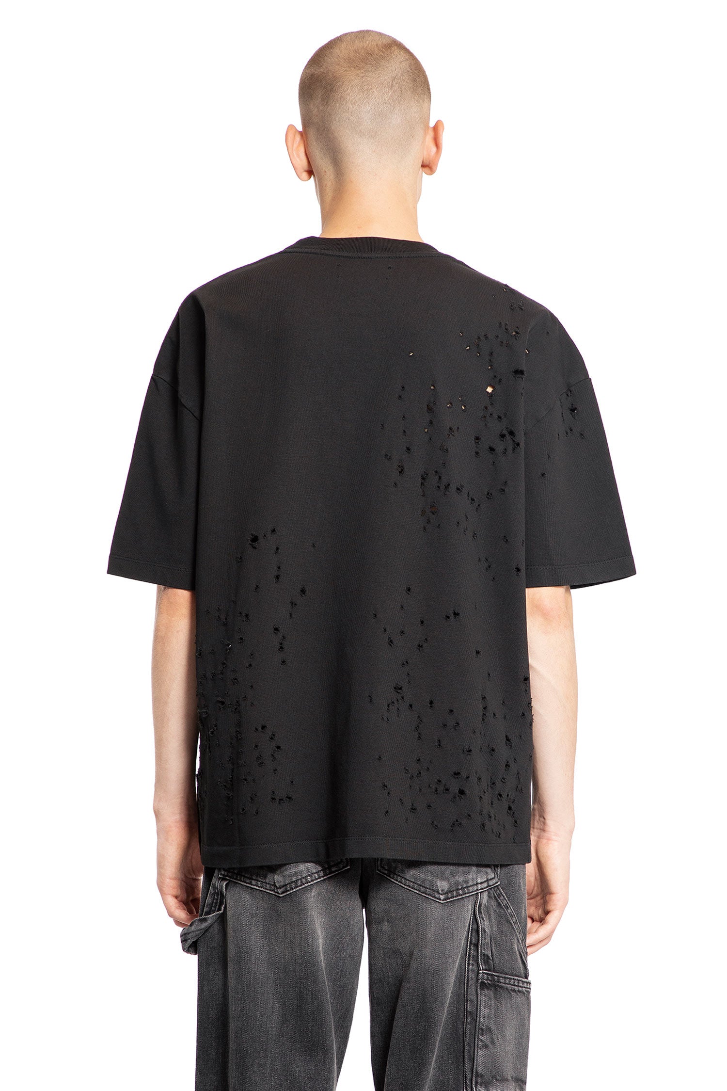 AMIRI MAN BLACK T-SHIRTS & TANK TOPS