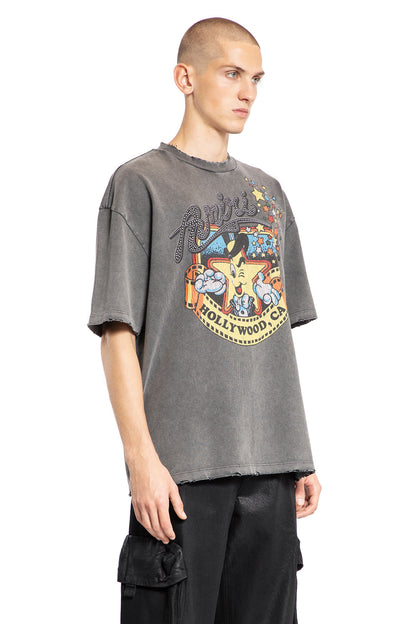 AMIRI MAN GREY T-SHIRTS & TANK TOPS