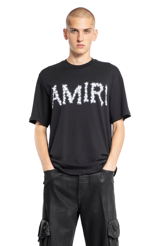 AMIRI MAN BLACK T-SHIRTS & TANK TOPS