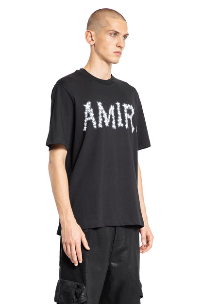 AMIRI MAN BLACK T-SHIRTS & TANK TOPS