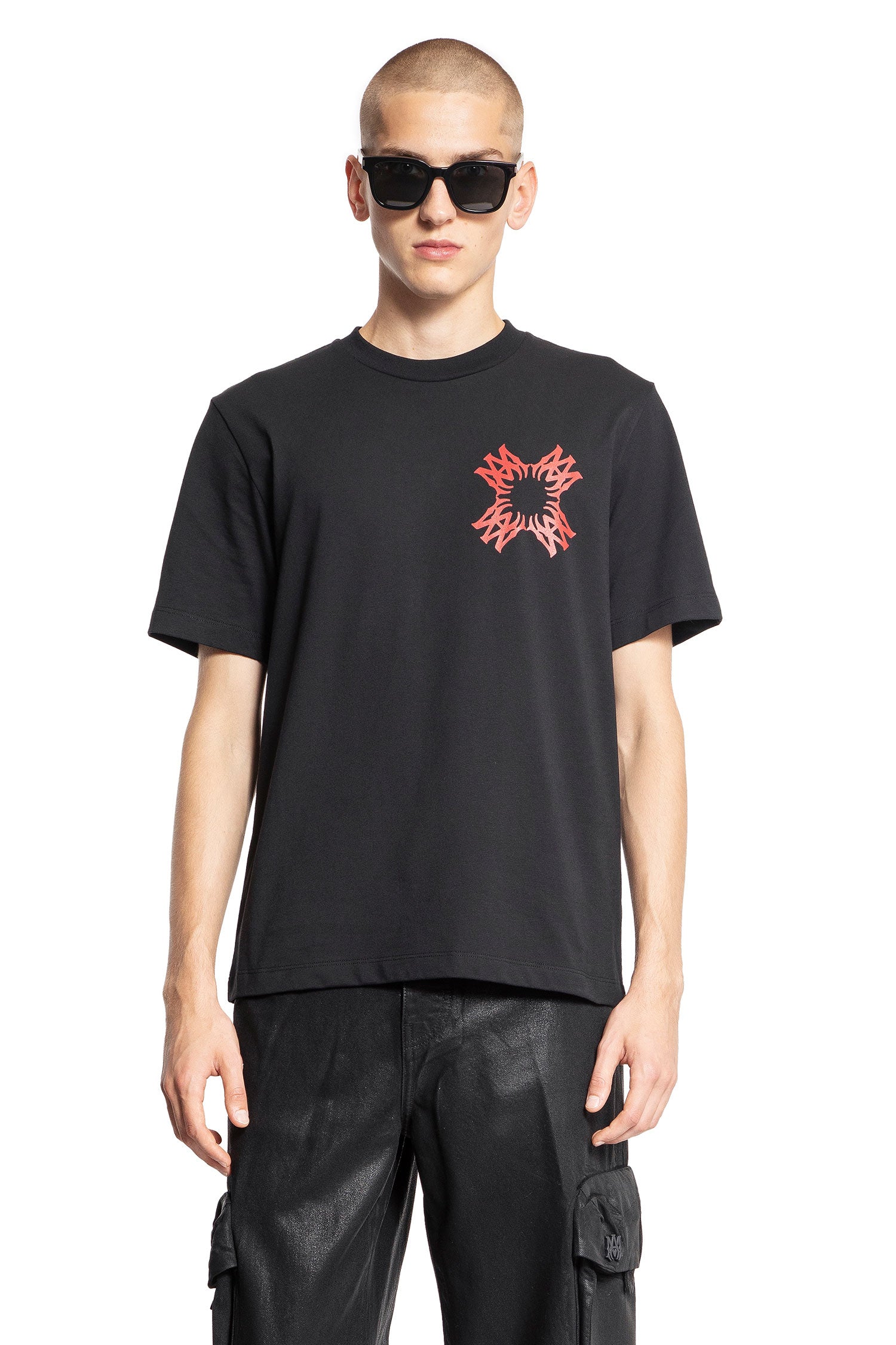 AMIRI MAN BLACK T-SHIRTS & TANK TOPS