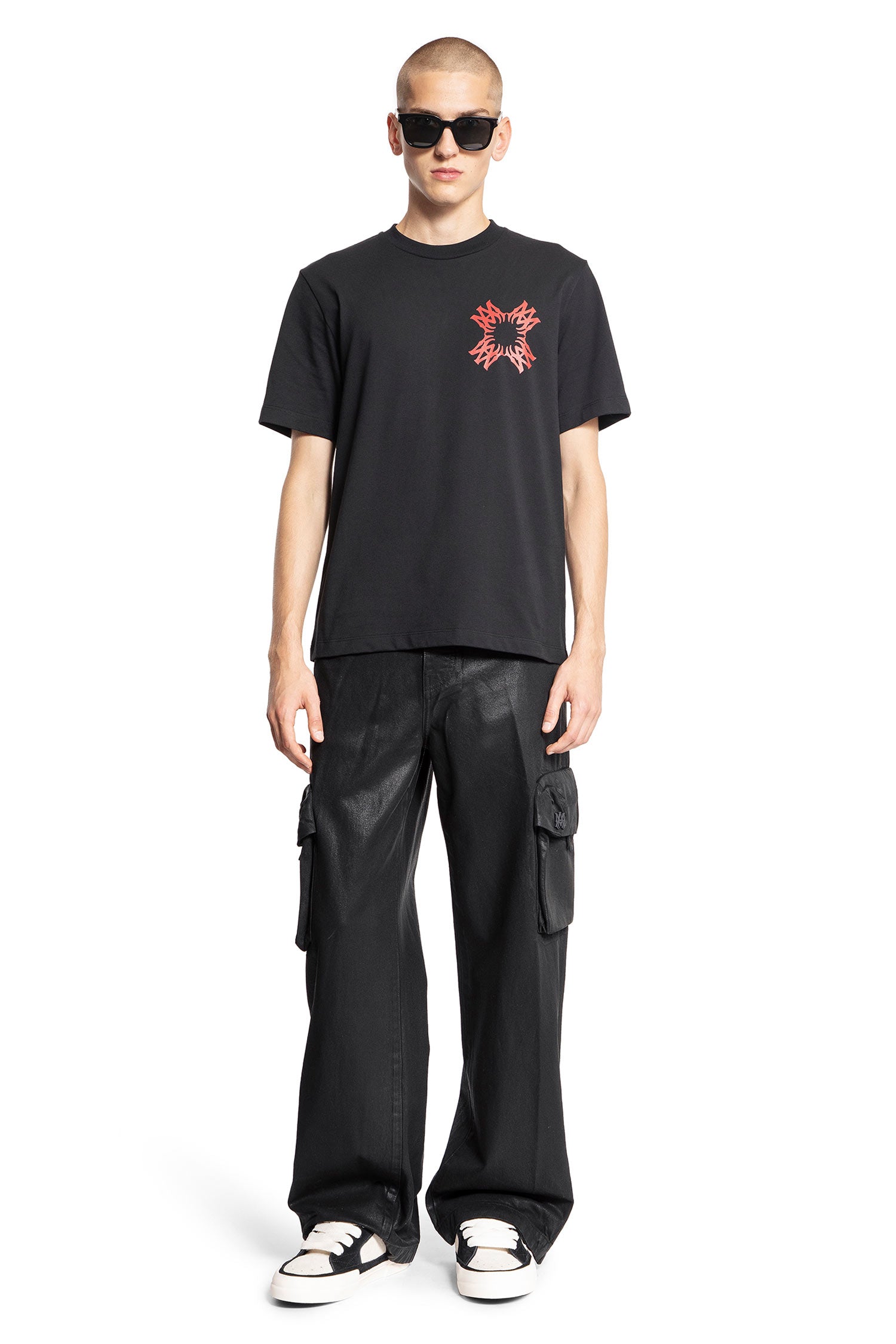 AMIRI MAN BLACK T-SHIRTS & TANK TOPS