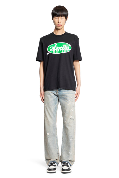 AMIRI MAN BLACK T-SHIRTS & TANK TOPS