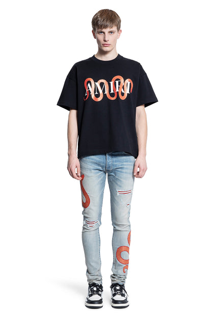 AMIRI MAN BLACK T-SHIRTS & TANK TOPS