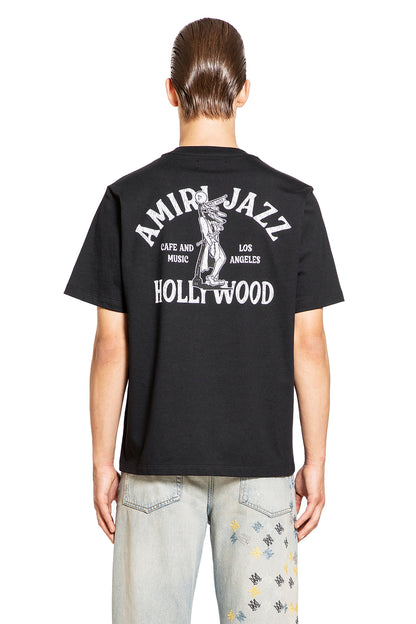 AMIRI MAN BLACK T-SHIRTS & TANK TOPS