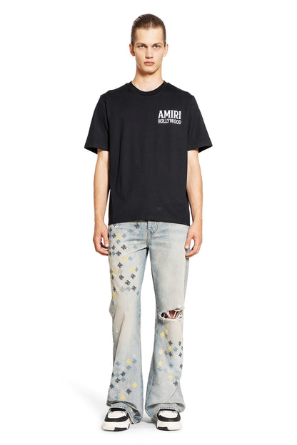 AMIRI MAN BLACK T-SHIRTS & TANK TOPS