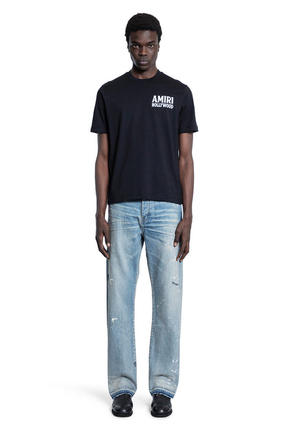 AMIRI MAN BLACK T-SHIRTS & TANK TOPS