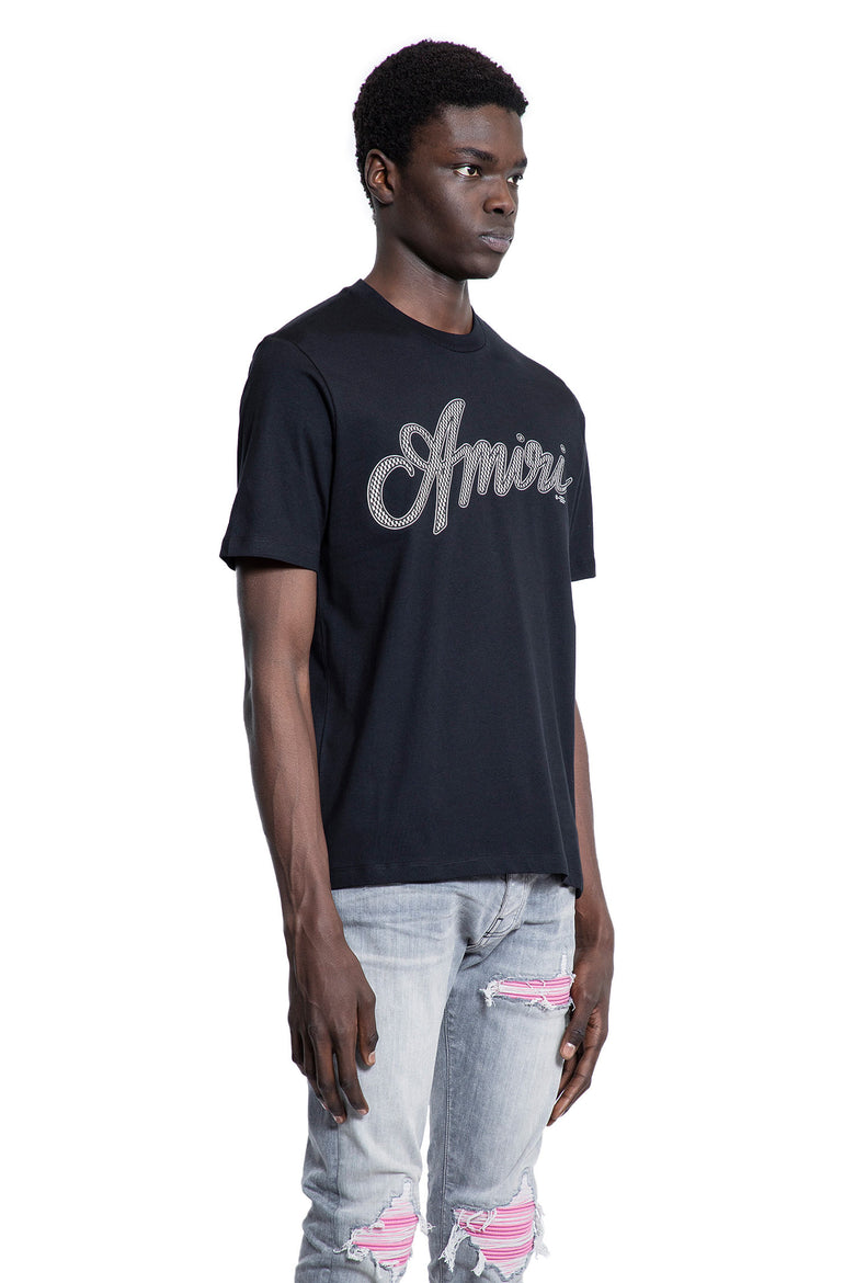 AMIRI MAN BLACK T-SHIRTS & TANK TOPS