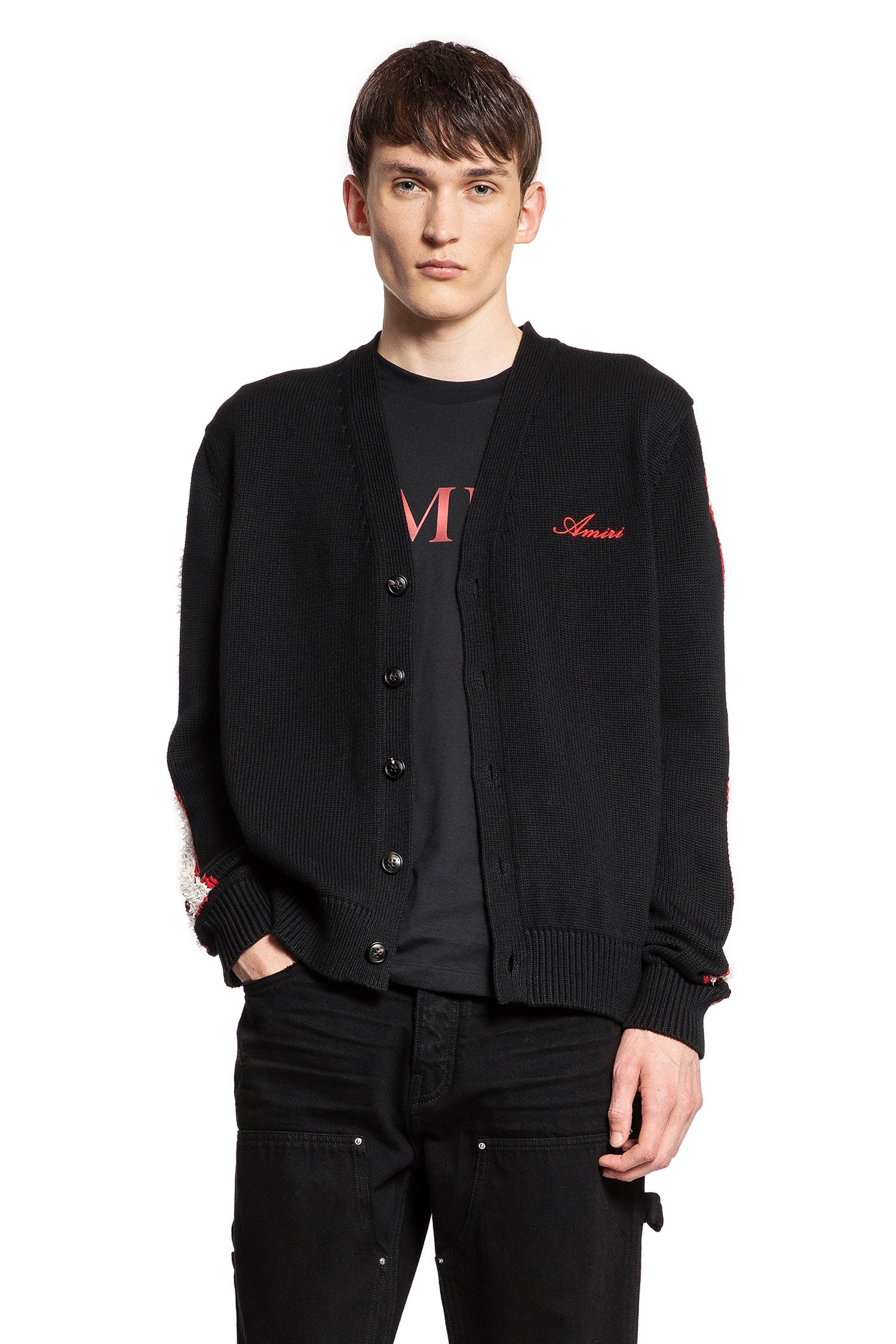 AMIRI MAN BLACK KNITWEAR