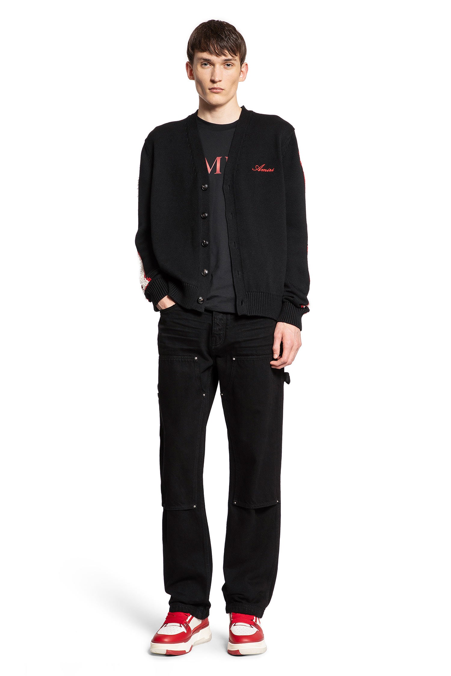 AMIRI MAN BLACK KNITWEAR