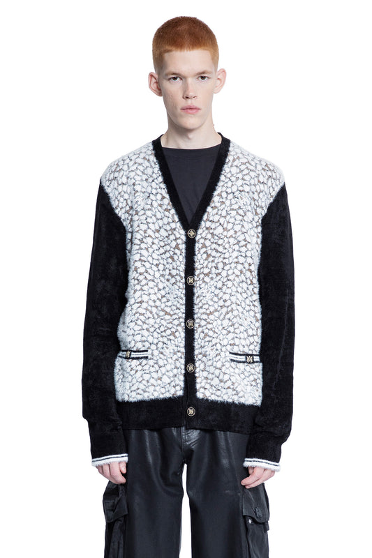 AMIRI MAN BLACK&WHITE KNITWEAR