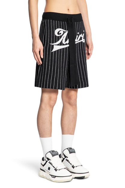 AMIRI MAN BLACK&WHITE SHORTS & SKIRTS