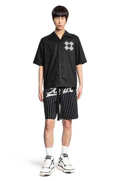 AMIRI MAN BLACK&WHITE SHORTS & SKIRTS